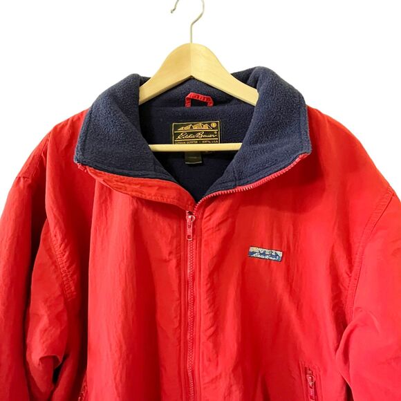 VTG Eddie Bauer Polartec Harrington Jacket Sz XL Fleece Lined - Picture 2 of 13